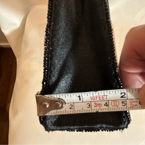 NINA NGUYEN Vintage Handbag Mother of Pearl Fan Design Magnetic Closure Bag - Picture 6 of 9